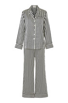 Lila Silk Striped Pajamas